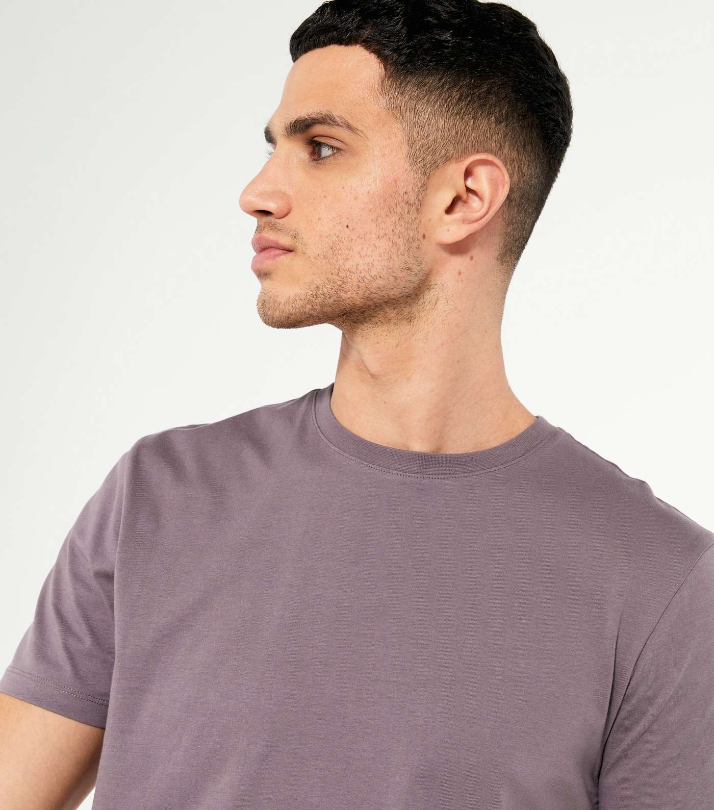 Purple Regular Fit Crew T-Shirt Image 3