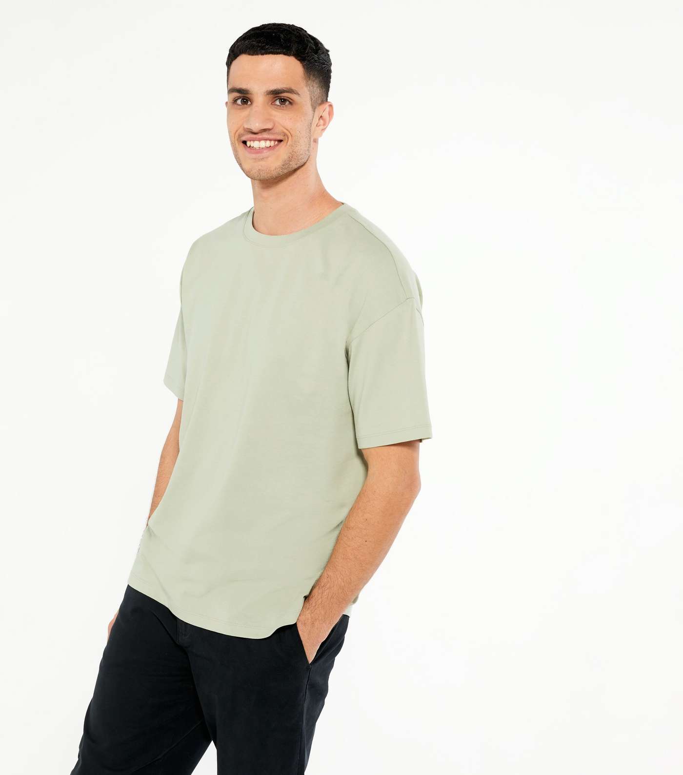 Light Green Jersey Oversized T-Shirt