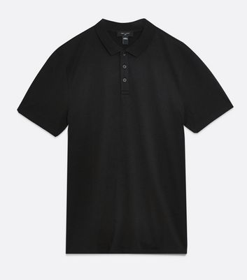 black short sleeve polo shirt