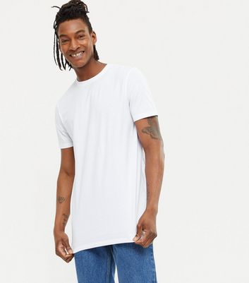 white longline t shirt