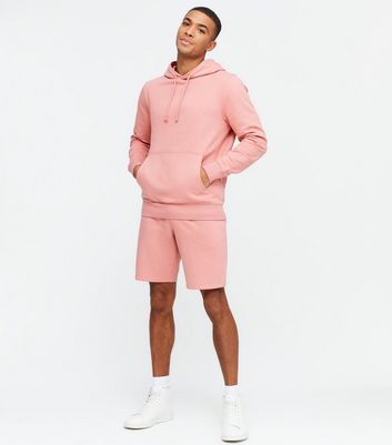 Mens pink sale jersey shorts