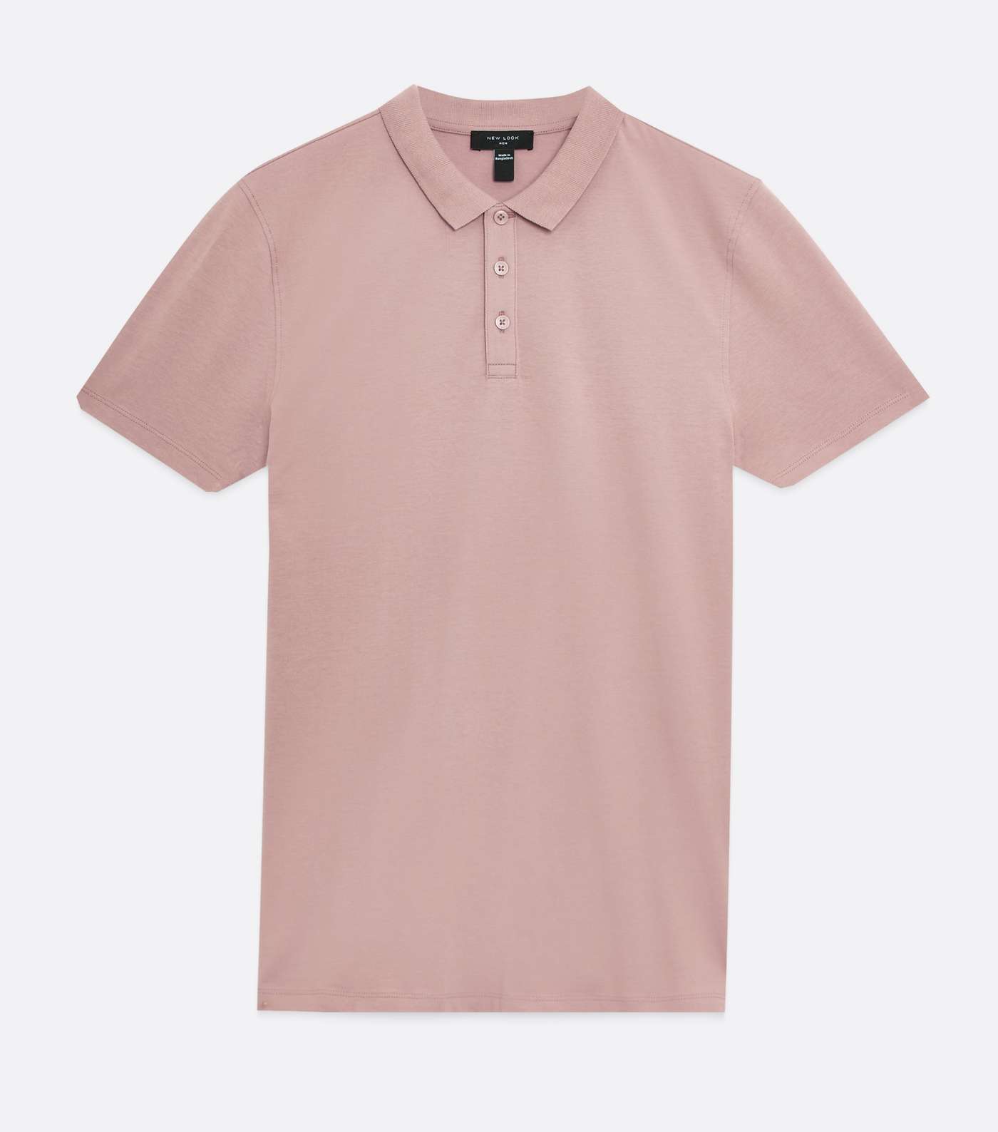 Mid Pink Short Sleeve Muscle Fit Polo Shirt Image 5