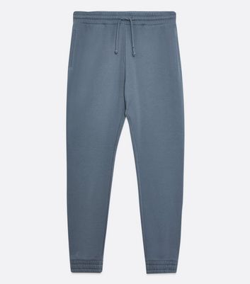Image of Indigo Jersey Cuffed Joggers New Look