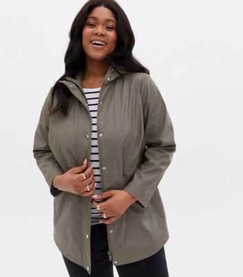Curves Olive Hooded Anorak