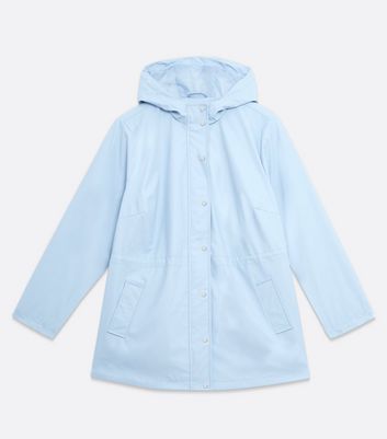 light blue anorak