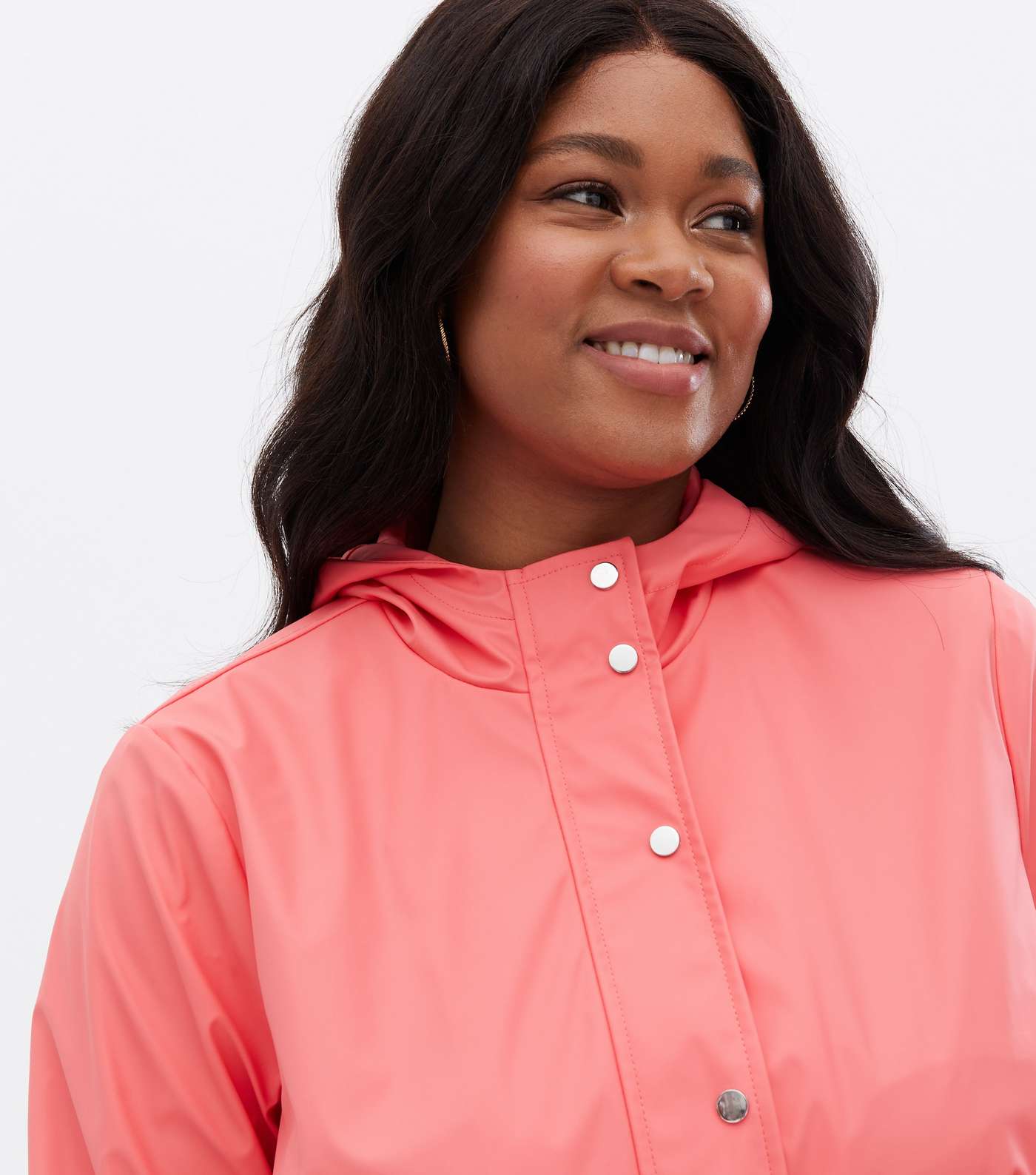 Curves Coral Hooded Anorak Image 2