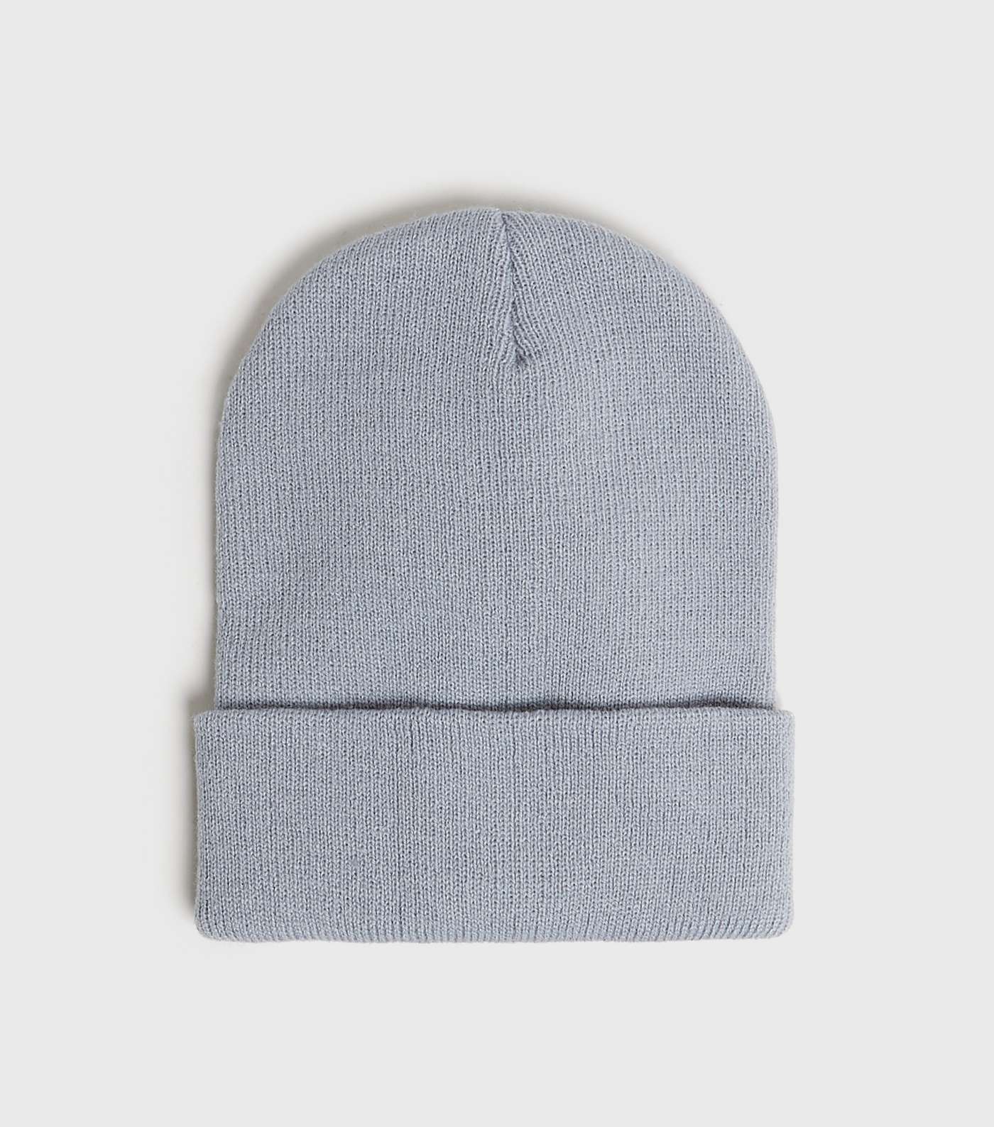 Pale Grey Plain Beanie Hat 