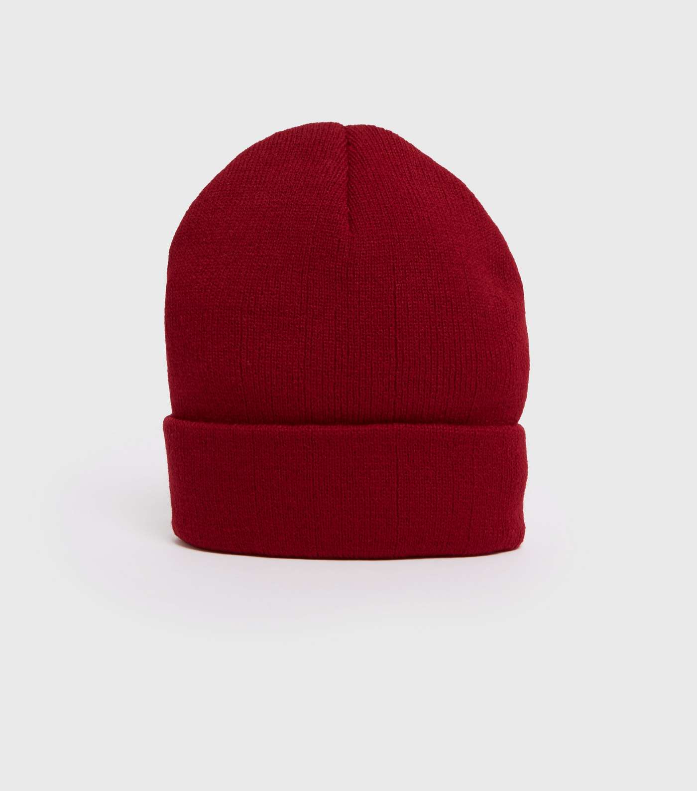 Burgundy Plain Beanie Hat 