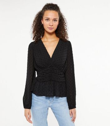 chiffon tops new look