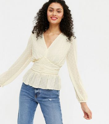 off white chiffon blouse