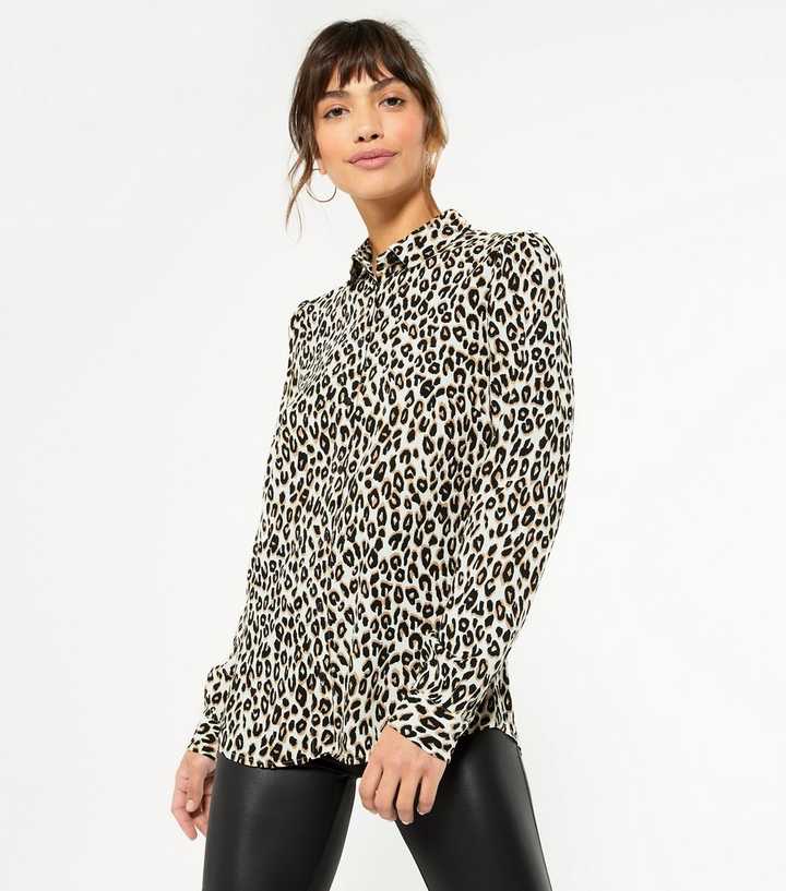 animal print shirt new look