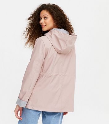 Pink raincoat new outlet look