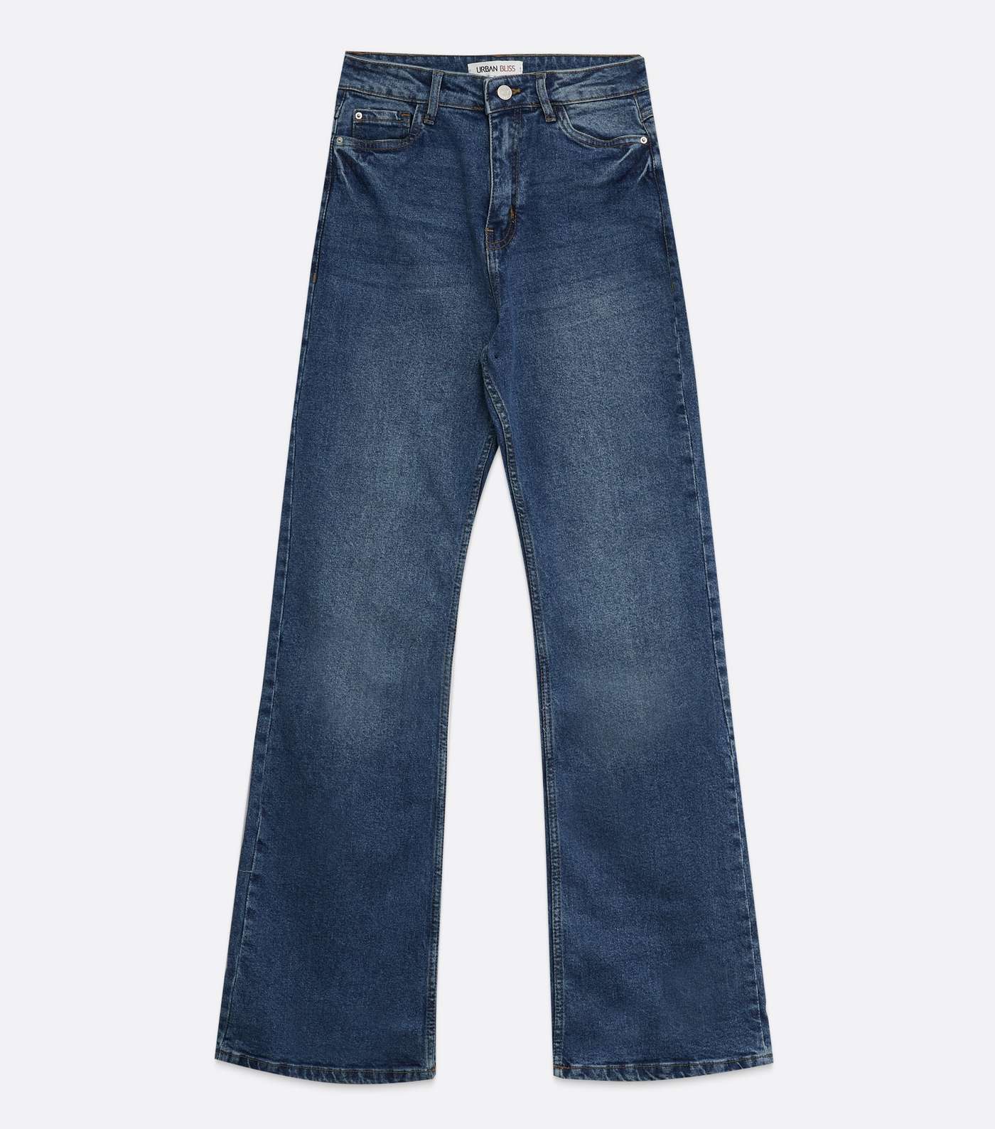Urban Bliss Blue Rinse Wash Flared Jeans Image 5