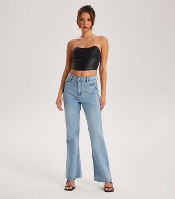 Click to view product details and reviews for Urban Bliss Pale Blue Flared Jeans New Look.