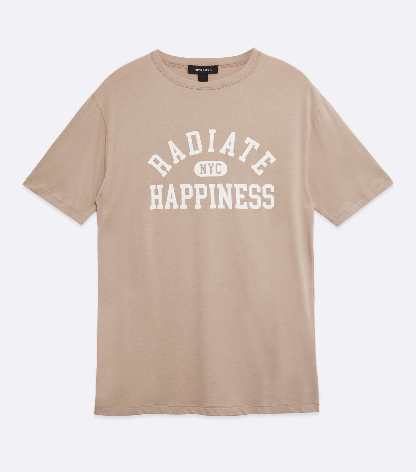 Light Brown Happiness Varsity Logo T-Shirt Image 5