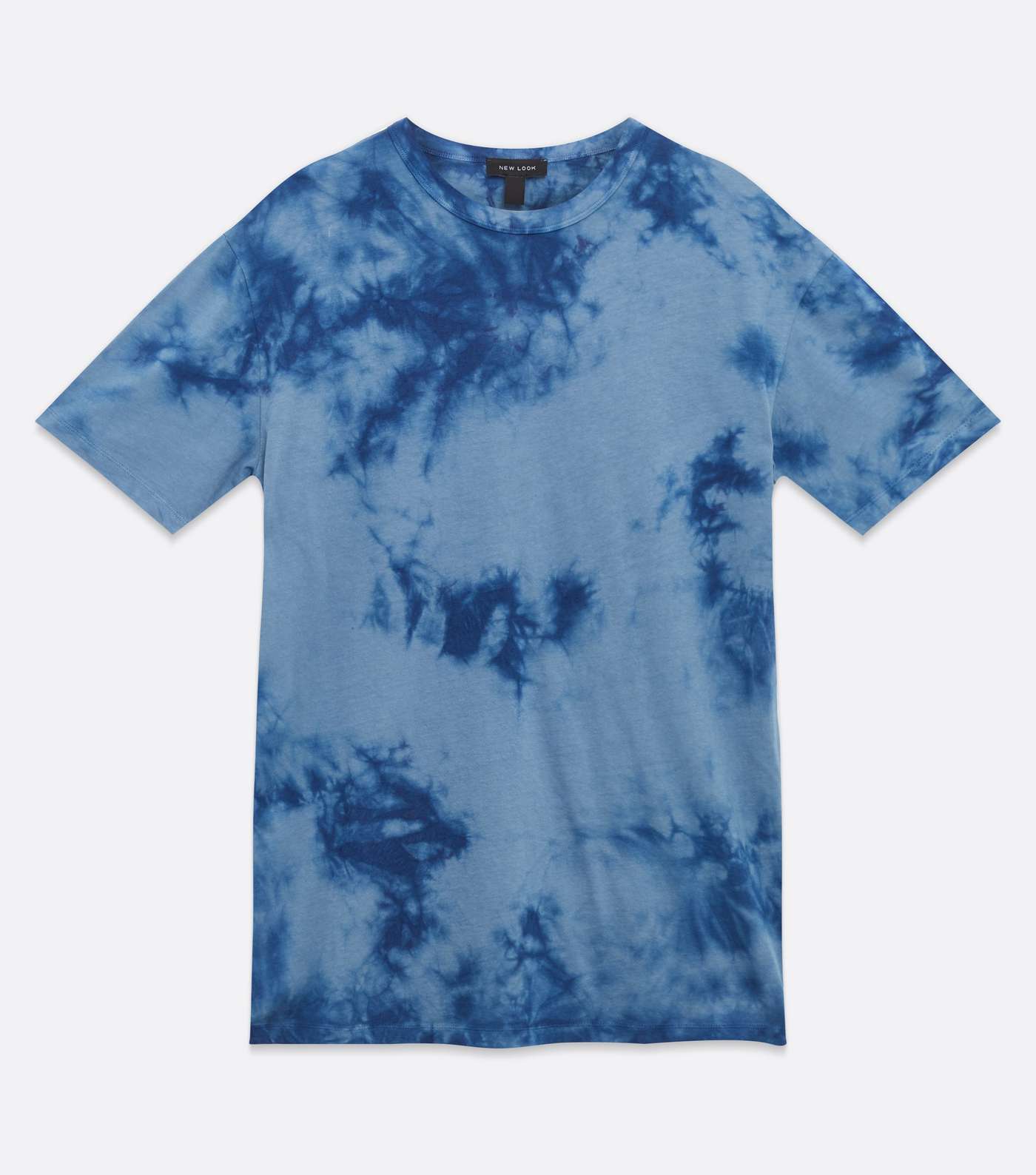Blue Tie Dye Oversized T-Shirt Image 5