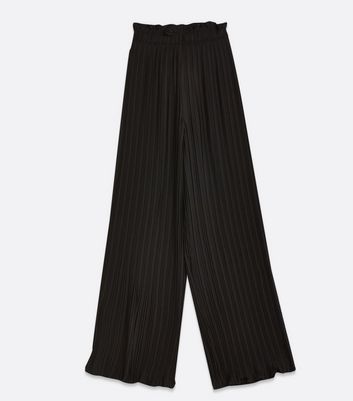 Stone Pleated Wide Leg Trousers  New Look