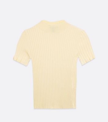 yellow high neck top