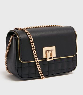 new look black cross body bag