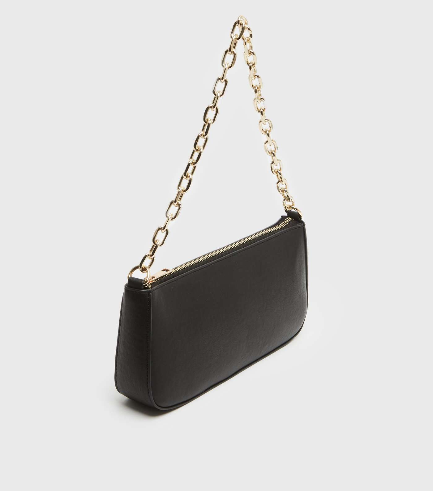 Black Chunky Chain Shoulder Bag Image 4