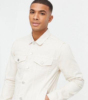 cheap white denim jacket