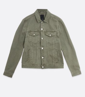 New look discount khaki denim jacket