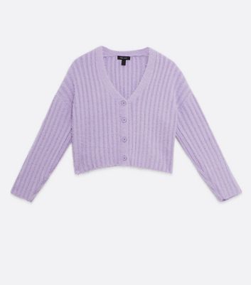 purple cardigan new look