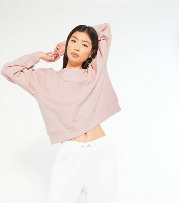 new look pink sweatshirt