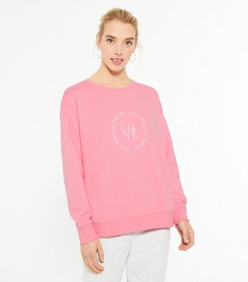 love sweatshirt pink
