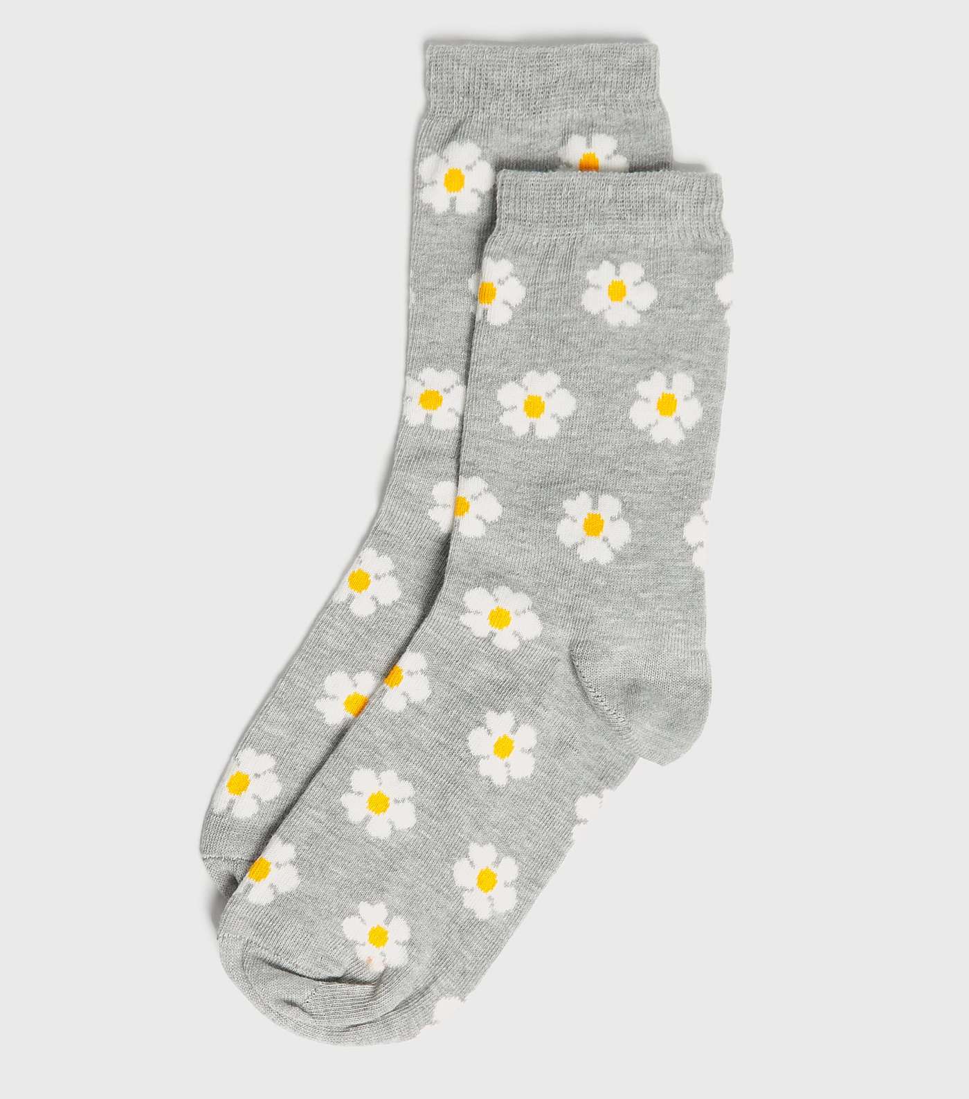 Grey Daisy Socks