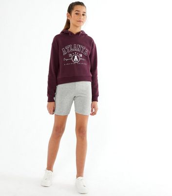 Girls Grey Jersey Cycling Shorts | New Look