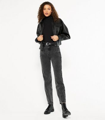 New Look Tall Black Slouch Washed Nia Balloon Leg Jeans