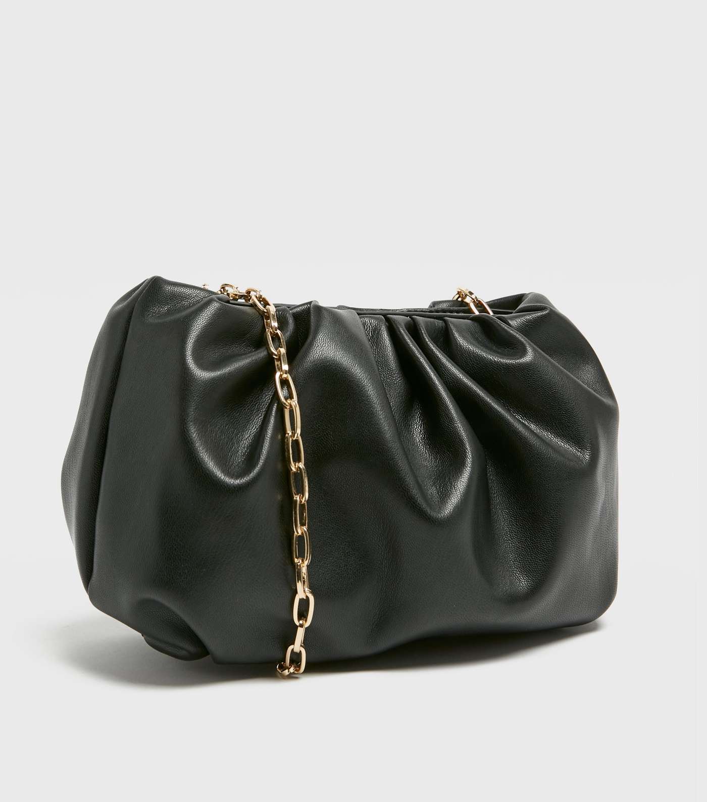 Black Pouch Chain Shoulder Bag Image 4