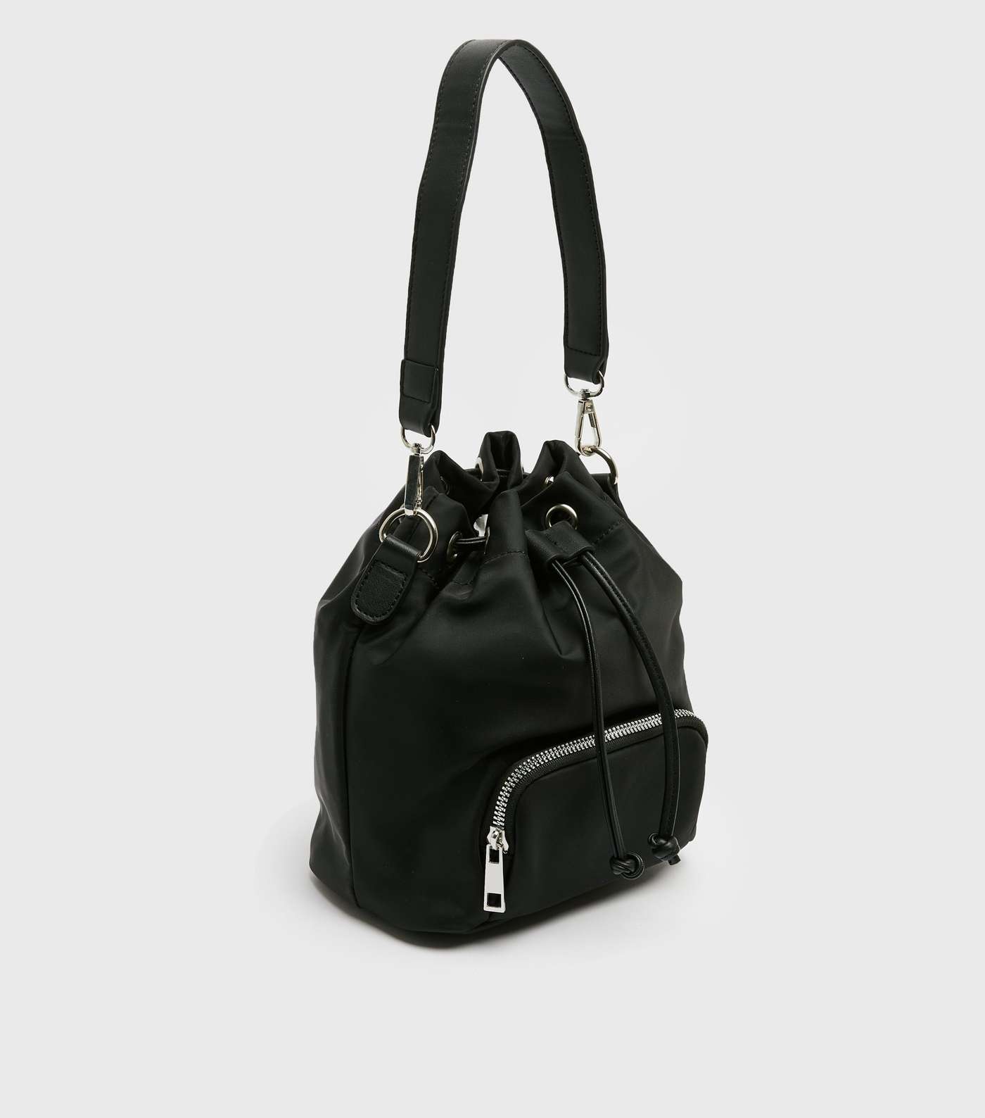Black Mini Bucket Bag  Image 4