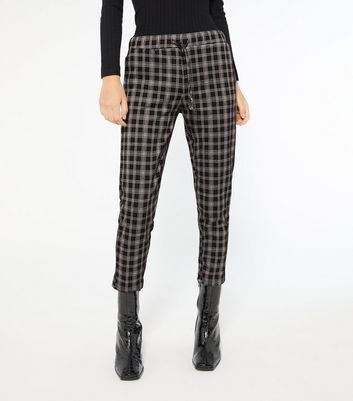 New Look tapered trousers in red tartan  ASOS