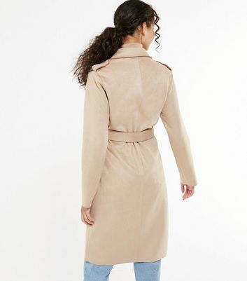 New look outlet suede coat