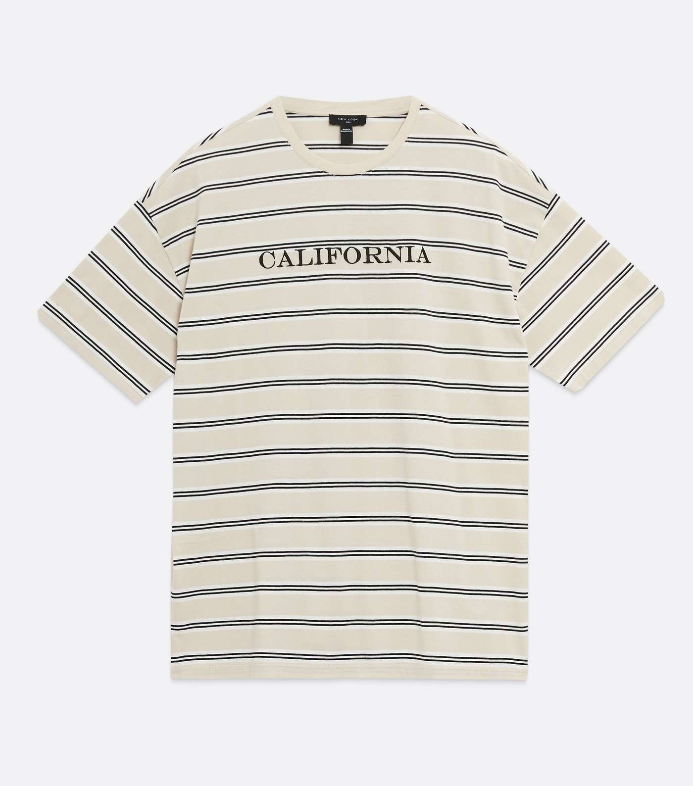 Stone Stripe California Embroidered T-Shirt Image 5