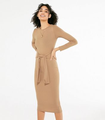 new look tie waist dress