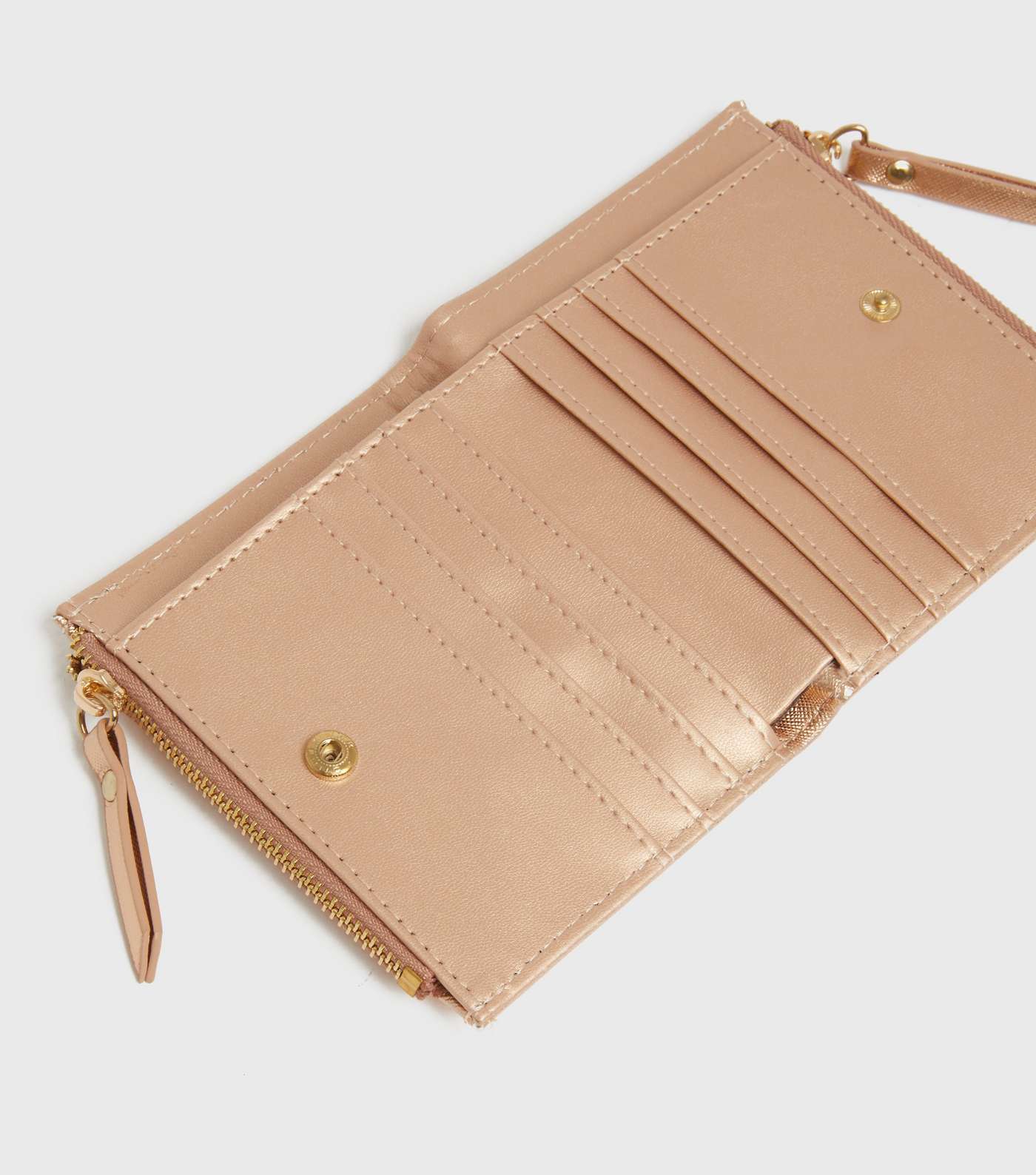 Rose Gold Leather-Look Slim Purse Image 3