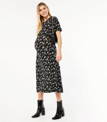 new look floral maternity dress
