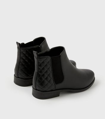 new look quilted chelsea boots