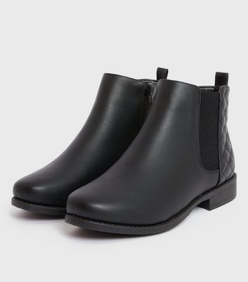 new look quilted chelsea boots