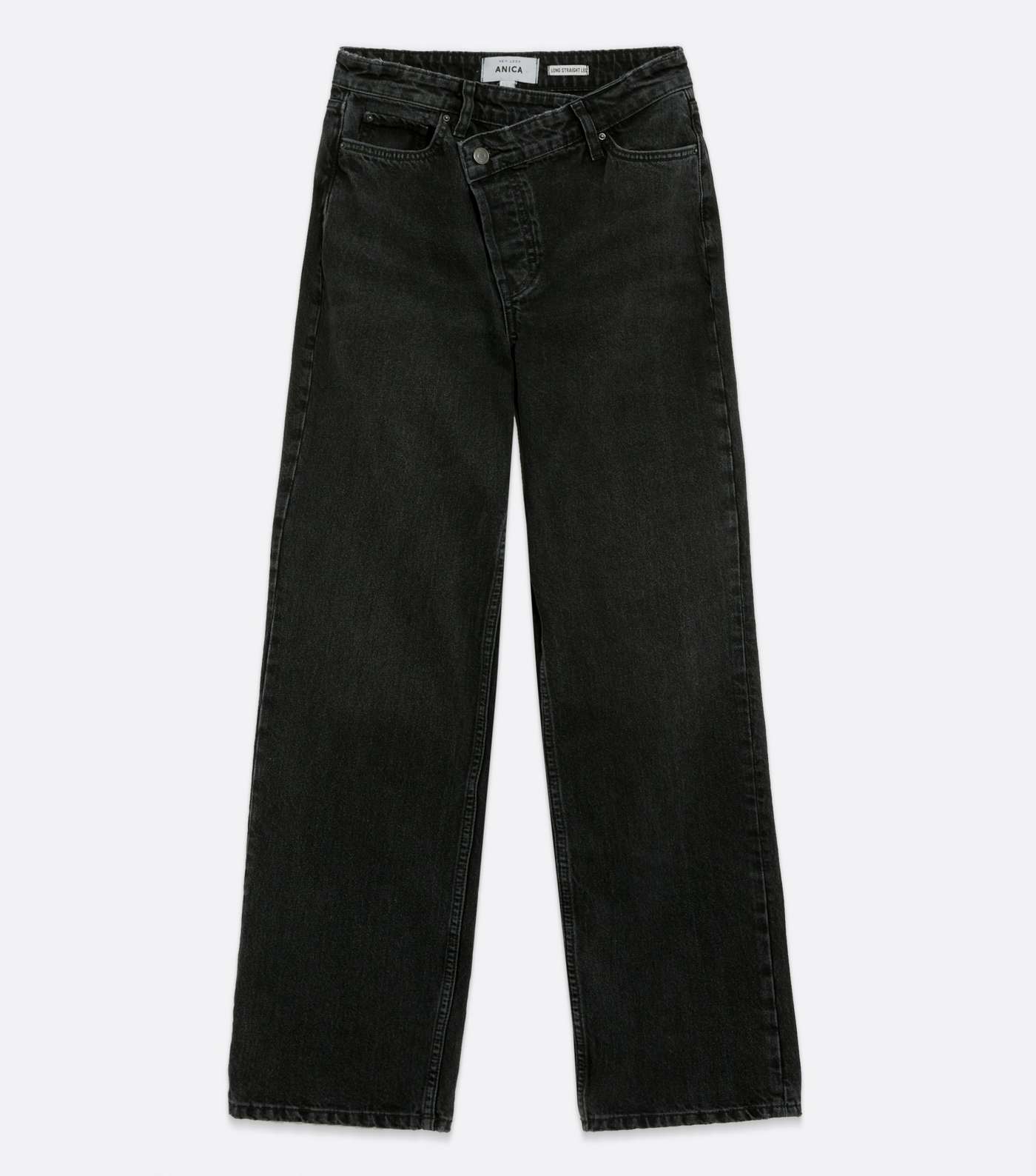 Black Full Length Anica Straight Leg Jeans Image 5