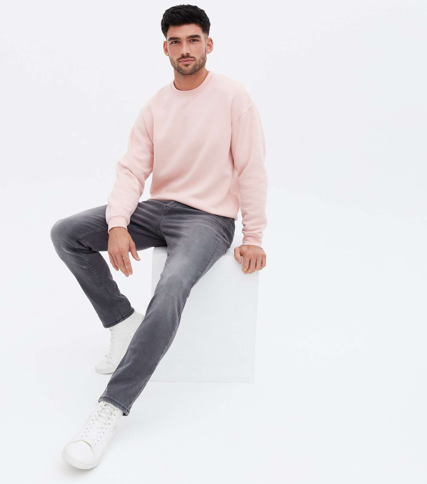 Jack & Jones Pale Pink Jersey Sweatshirt