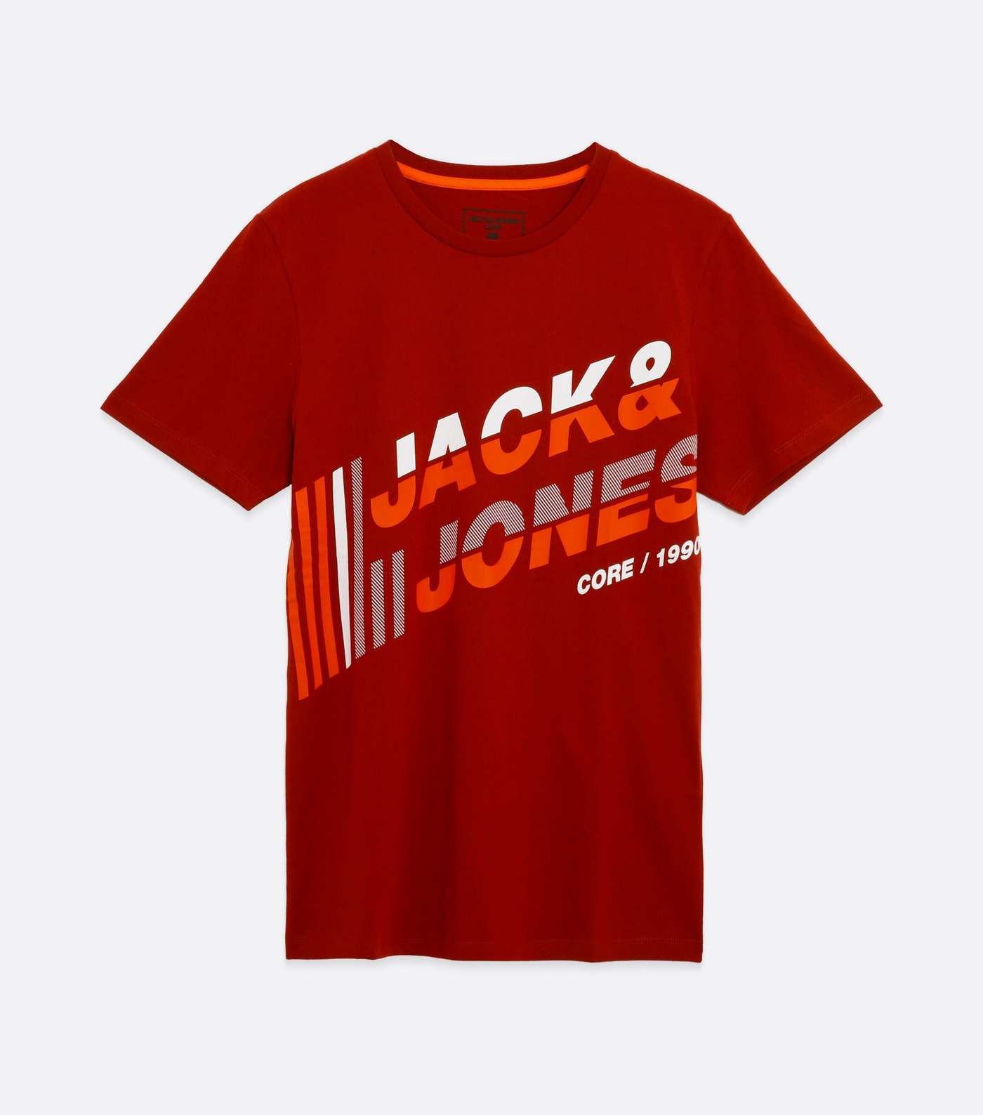 Jack & Jones Red Colour Block Logo T-Shirt  Image 5