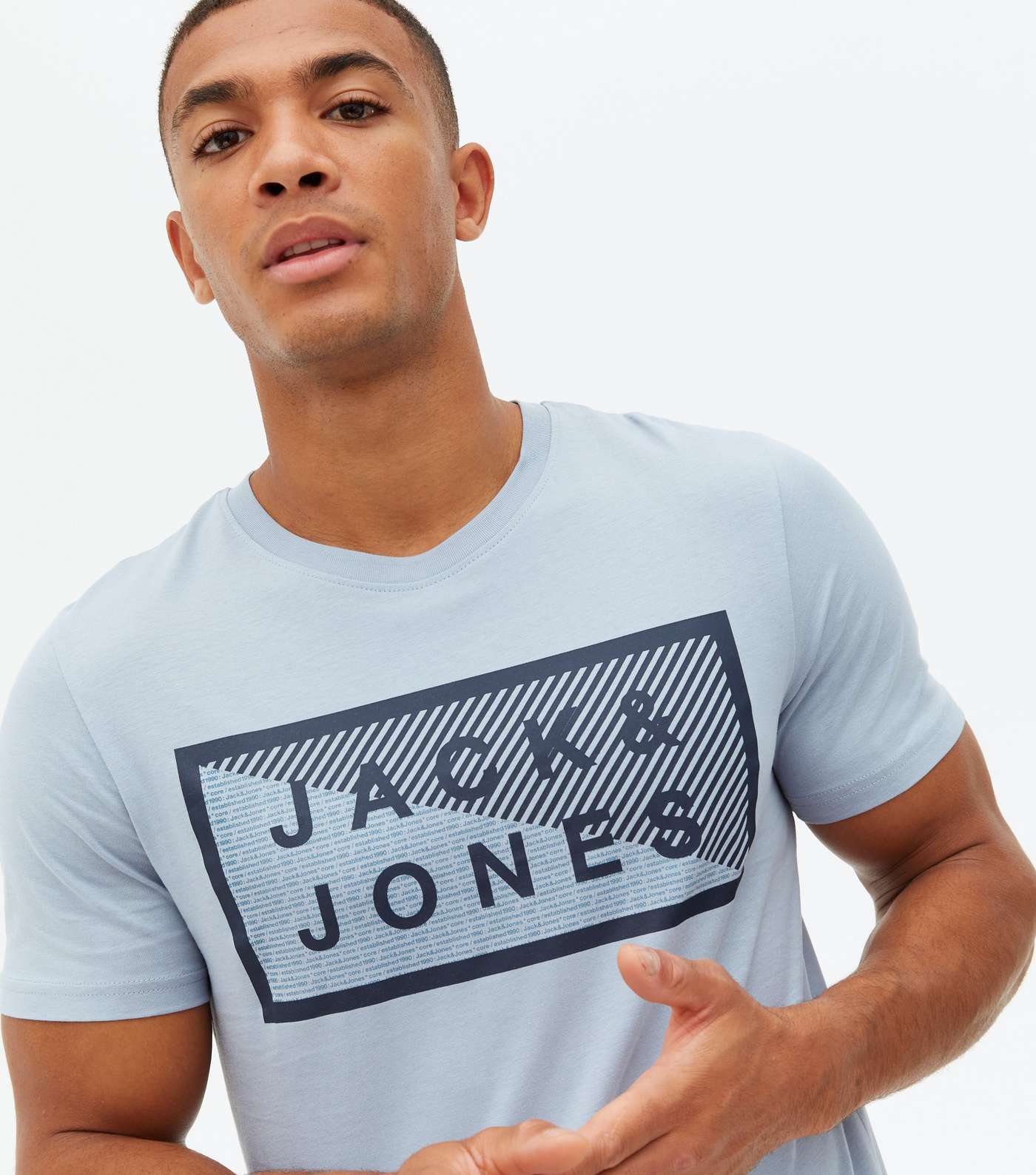 Jack & Jones Blue Box Logo T-Shirt