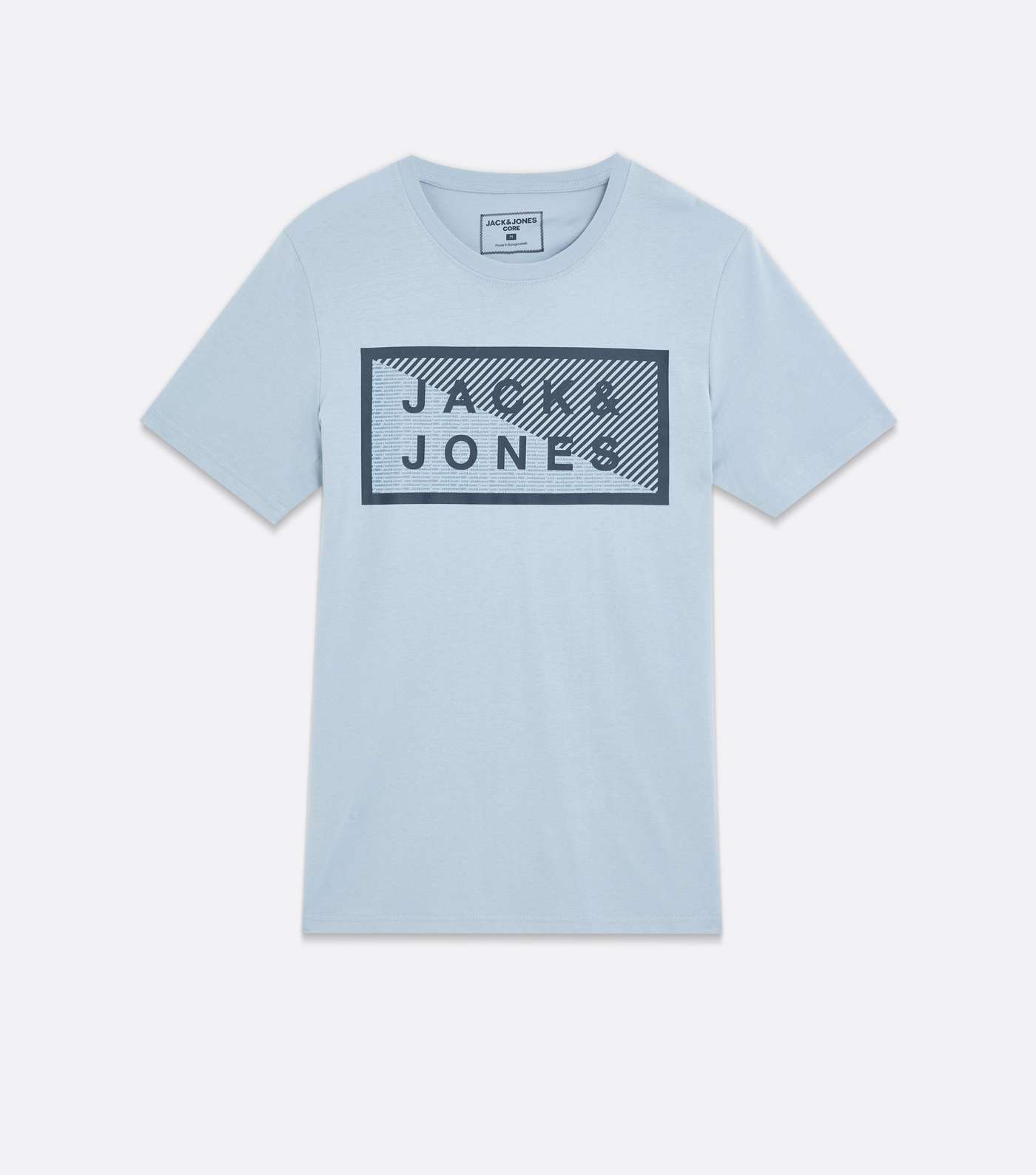 Jack & Jones Blue Box Logo T-Shirt Image 5