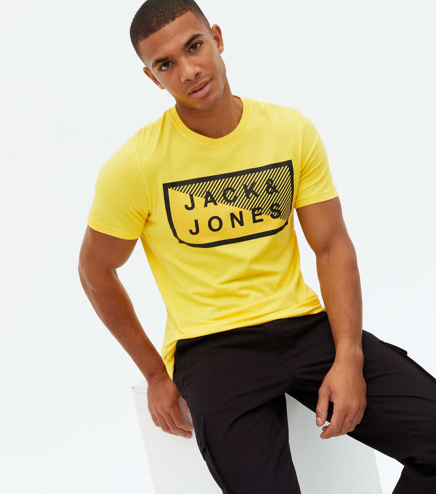 Jack & Jones Mustard Box Logo T-Shirt