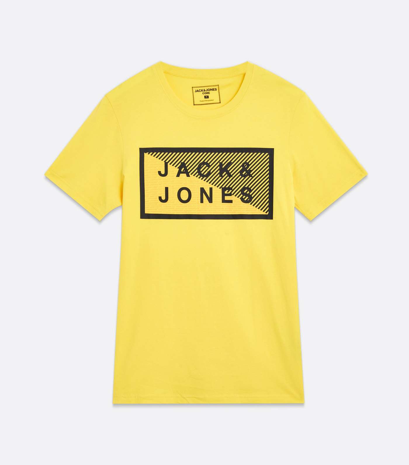 Jack & Jones Mustard Box Logo T-Shirt Image 5