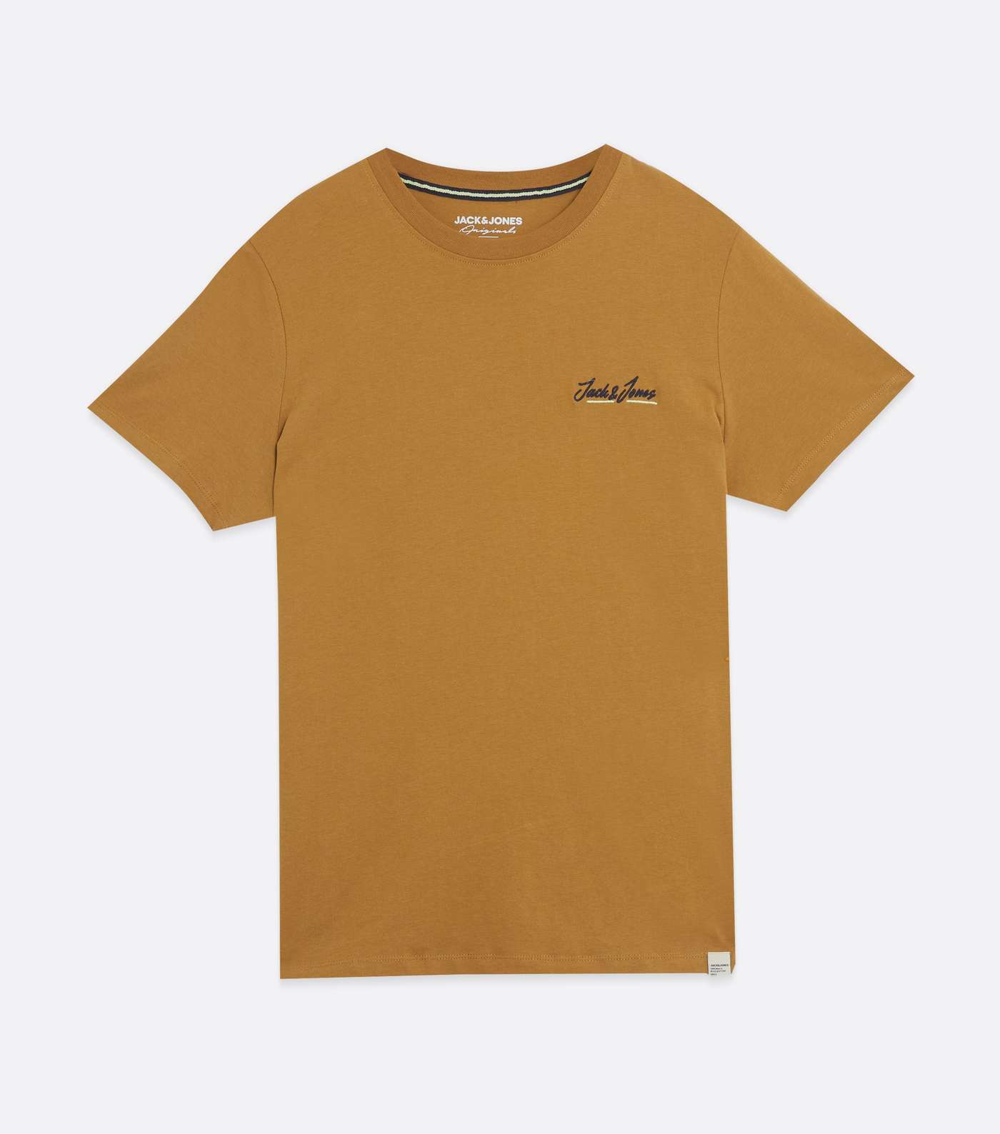 Jack & Jones Mustard Embroidered T-Shirt Image 5